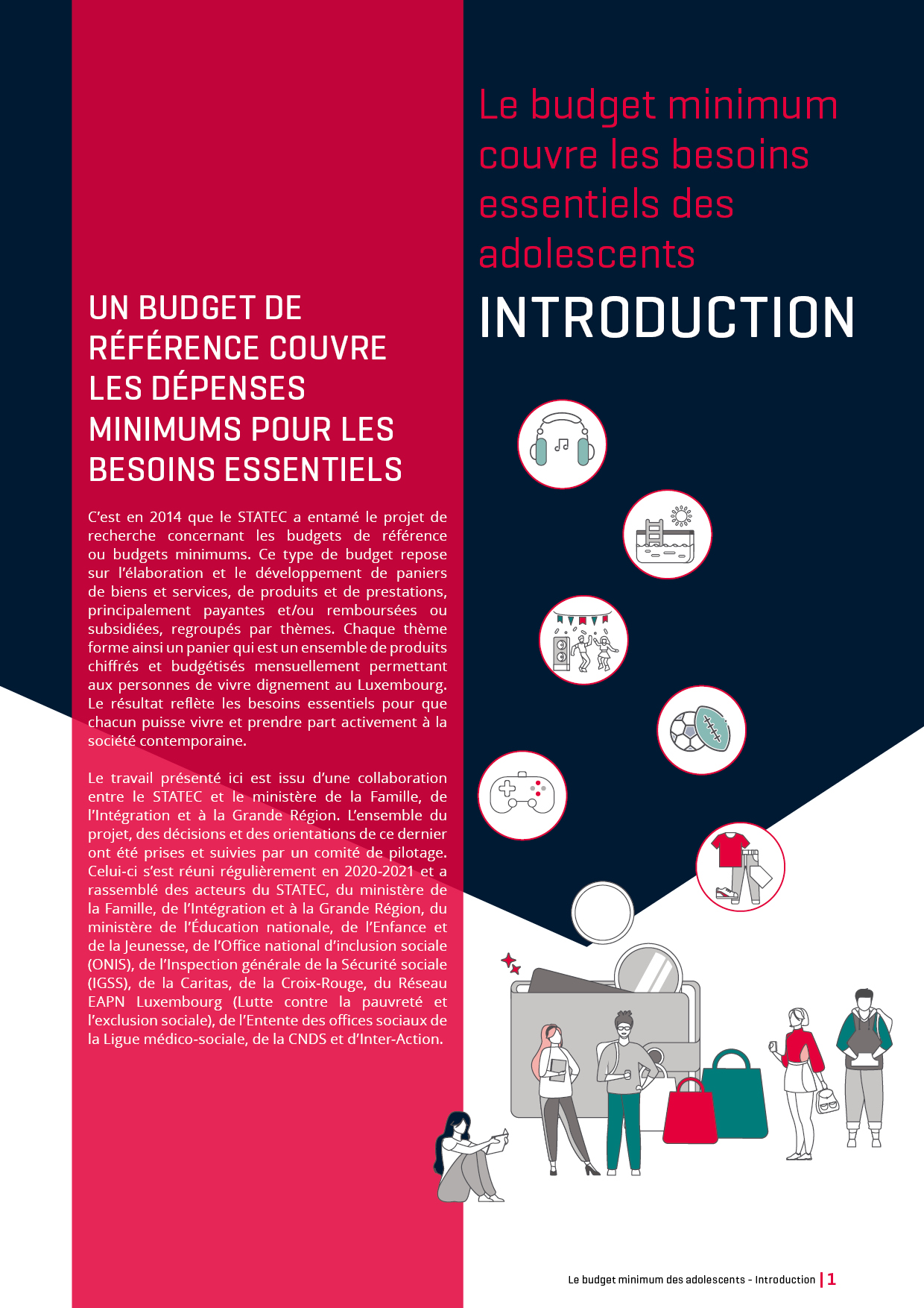 Le budget minimum couvre les besoins essentiels des adolescents